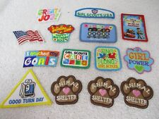 Girl Scout Merritt Achievement Badges Embroidery Patches Pins 2010s Era Discs picture