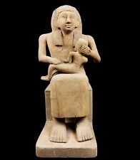 Large Isis goddess of healing & motherhood breastfeeding her son Horus picture