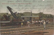 Postcard Steam Shovel Excavating at Pedro Miguel Canal Zone Stamp Panama  picture