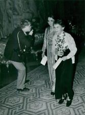 Barbara McClintock and Marjorie Bhavnani arrive... - Vintage Photograph 1498689 picture