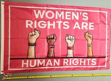 PRO WOMEN PRO CHOICE FLAG FREE USA SHIP Women's Rights Are Human P USA Sign 3x5' picture