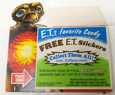 1982 Reese's Pieces ET Extraterrestrial Sticker Set Coupon Display POS Retail picture
