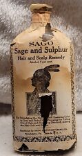SAGO SAGE SULPHUR SCALP REMEDY NATIVE AMERICAN INDIAN WOMAN ON LABEL picture