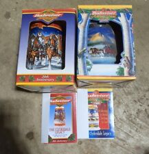 1999-2000 Budweiser Holiday Stein HOLIDAY IN THE MOUNTAINS with box and COA Lot  picture