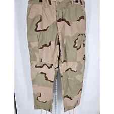 Vintage 1990s Army Desert Camouflage Cargo Pants Trousers Sz L picture
