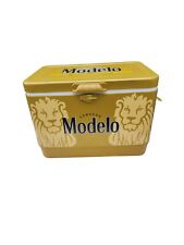 Modelo Cerveza Beer Branded 54 QUART Steel Belted Gold Cooler Tailgating picture