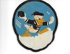 RARE WWII 531st Bomber Squadron Leather Patch Donald Duck Hand Painted picture