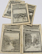 5 VTG 1906-07 'AGRICULTURAL EPITOMIST' MAGAZINES ONLY PAPER PRINTED ON A FARM picture