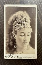 RARE MORA CDV OF ACTRESS AGNES BOOTH - SISTER-IN-LAW OF JOHN WILKES BOOTH 1870s picture