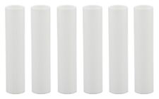 4 Inch White Plastic Candle Cover For Candelabra Base Lamp Sockets, 6 Pieces picture