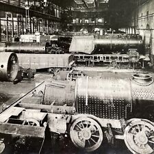 Antique 1918 Baldwin Train Factory Philadelphia Stereoview Photo Card P1435 picture