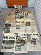 Lot 1969 69 NASA News LA Times Extra Walks on The Moon Kennedy Waives Newspaper picture