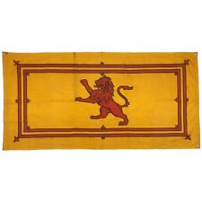 Vintage Cotton Lion Rampant Scottish Royal Banner Scotland Flag Old Cloth Art picture