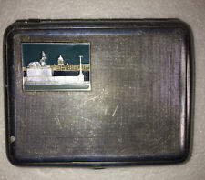 Vintage USSR Soviet Russian Cigarette Case picture of  Sphinx in St. Petersburg picture