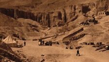 C.1920s Egypt Postcard. King Tuts Tomb. Excavation Crew. Valley Of The Kings VTG picture