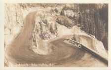 SWITCHBACK Yoho Valley B.C. CANADA Vintage POSTCARD Real Photo RPPC bw 96 25 T picture