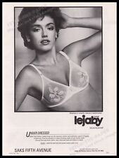 Lejaby Paris Lingerie 1980s Print Advertisement Ad 1984 