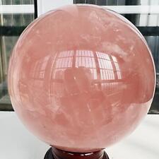 Natural Pink Rose Quartz Sphere Crystal Ball Decor Reiki Healing 5.92LB picture