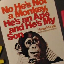 Monkey APE Book Cover Fridge Magnet Gift 1970's Biology Social Study Funny Photo picture