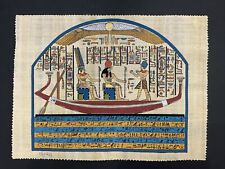 Rare Authentic Hand Painted Ancient Egyptian Papyrus -12x16” picture