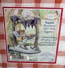 Cherished Teddies CT0033 Sophie Membears’ 2003 Only Figurine New Sealed picture