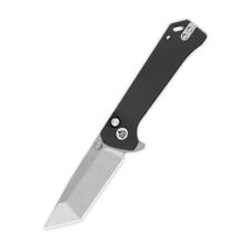 QSP Grebe T Button Lock Folding Knife Black G10 Handle 14C28N Tanto QS148-C1 picture