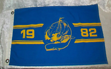 Vintage 1982 Nautical Tiburon Sperm Whale Bluewater Sailboat Yacht Boat Flag picture