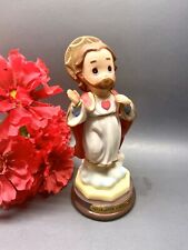 8 Inch Jesus  Christ Sacred Heart Stature Figurine. Hand Painted Jesus Savior picture