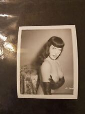 Original 1950s Vintage Bettie Page Silver Gelatin Photo 4x5 Pinup  picture