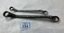 2 VINTAGE KING DICK CRANK RING SPANNER WRENCH 1/2 9/16 11/16 13/16 AF TOOL A/F picture