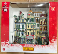 Lemax 2023 THE HOLLY JOLLY HOTEL #3502 Village Facade LED READ DESCRIPTION picture