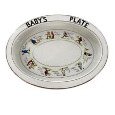 Vintage Paragon Baby Fine Bone China England Nursery Rhymes Rare Bowl Plate picture