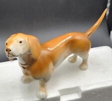 Vintage Czech Royal Dux Dachshund Dog Porcelain Figurine Wiener Dog 7