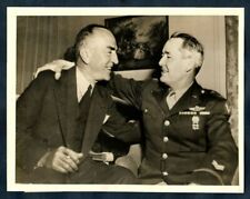 WWII CAPT EDDIE RICKENBACKER & GENERAL BARNEY M GILES BACK HOME 1942 Photo Y 246 picture