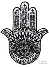 HAMSA EMBROIDERED PATCH iron-on HAND of FATIMA EVIL EYE KHAMSAH SPIRITUAL SYMBOL picture