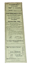1936 BIG FOUR NEW YORK CENTRAL NYC UNUSED TICKET CLEVELAND TO COLUMBUS OHIO picture