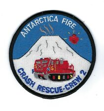 ANTARCTICA Fire Crash Rescue Crew 2 patch - NEW *Clothback* picture