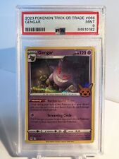 PSA 9 Graded Pokemon Gengar 066/196 2023 Trick or Trade Halloween Rare Promo picture