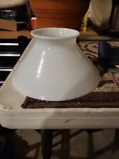 Vintage white milk Glass Oil student Lamp Shade For 10