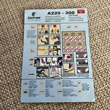 Egyptair A220-300 Safety Card picture