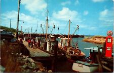 Rock Harbor Orleans Cape Cod Massachusetts MA Old Boats Postcard VTG UNP Tichnor picture