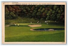 1949 2nd Green Drumlins Golf Course Syracuse New York NY Posted Vintage Postcard picture