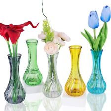 Glass Bud Vase Set of 5 picture
