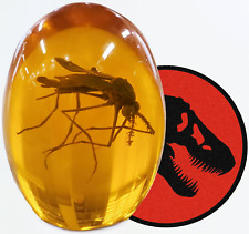 Jurassic 3D Mosquito in Amber Resin | True 3D Original Design Realistic Flat Bot picture