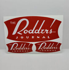 The Rodder's Journal Vintage Style DECAL, Vinyl STICKER, racing, hot rod,rat rod picture