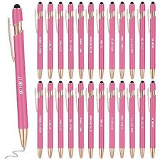 Yeaqee 24 Pcs Inspirational Ballpoint Pens Motivational Black Ink Pink picture