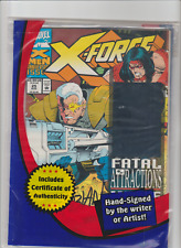 X-Force 25 (1993) RARE DESTORTED ERROR SIGNED FABIAN NICIEZA LIM 5000 W /COA picture