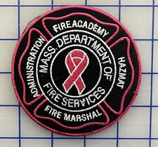 Massachusetts Fire Academy Breast Cancer Awareness Patch. Iron or Sew on. picture