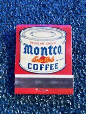 Vintage Matchbook MONTCO EXTRA RICH COFFEE Full Matchbook... picture