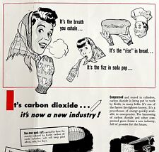 Kidde Carbon Dioxide 1940s Bullet Proof Tank Advertisement Lithograph DWCC4 picture